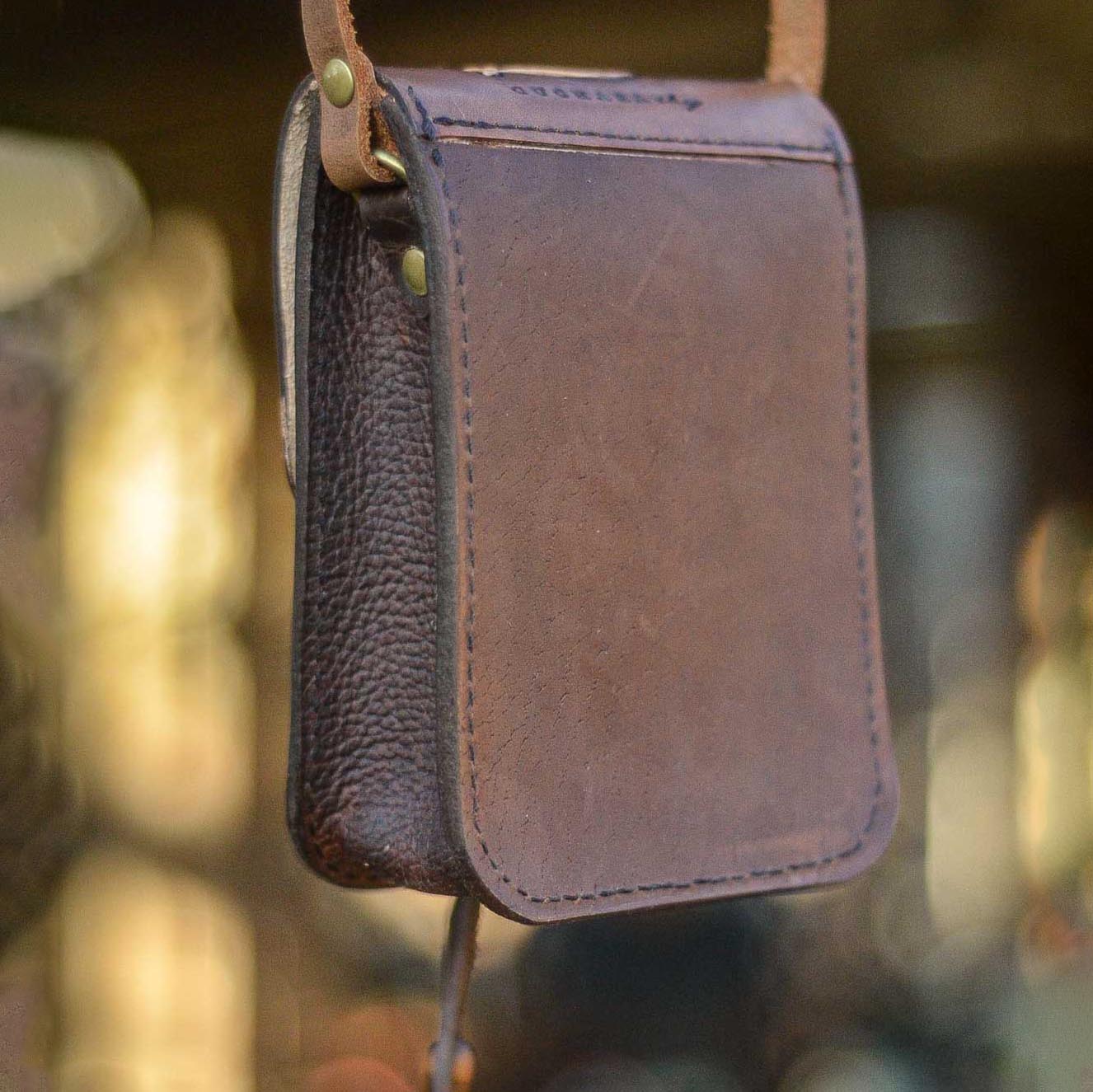 Handcrafted Leather Crossbody Purse